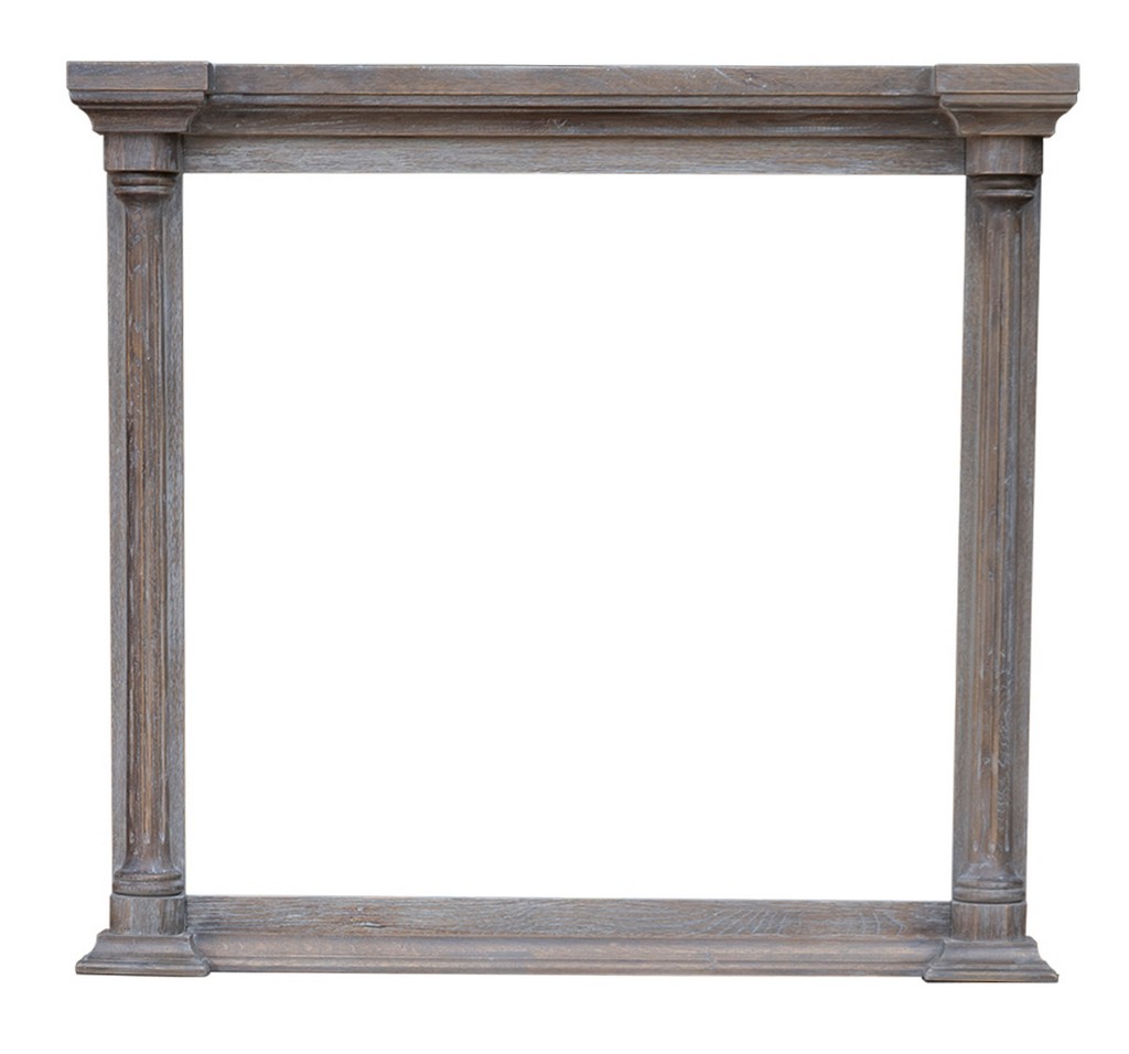 Sunset Trading Fawn Gray Wood Framed Beveled Mirror - Sunset Trading CF-4234-0789