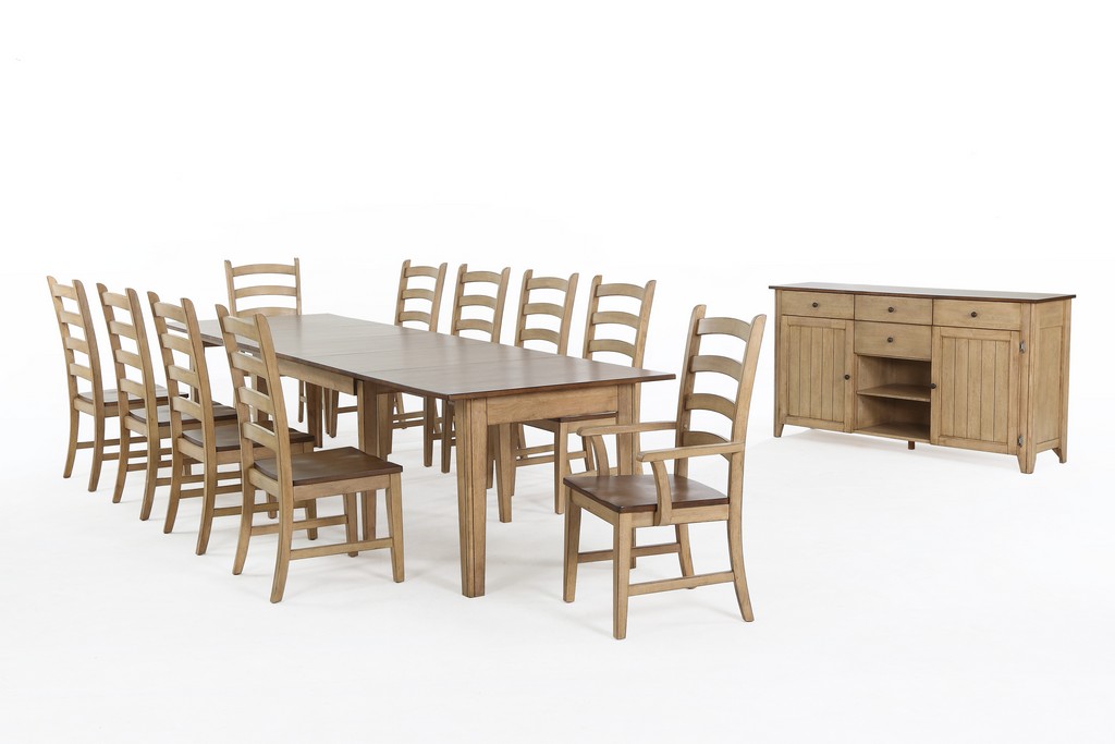 Extendable Dining Set Sideboard
