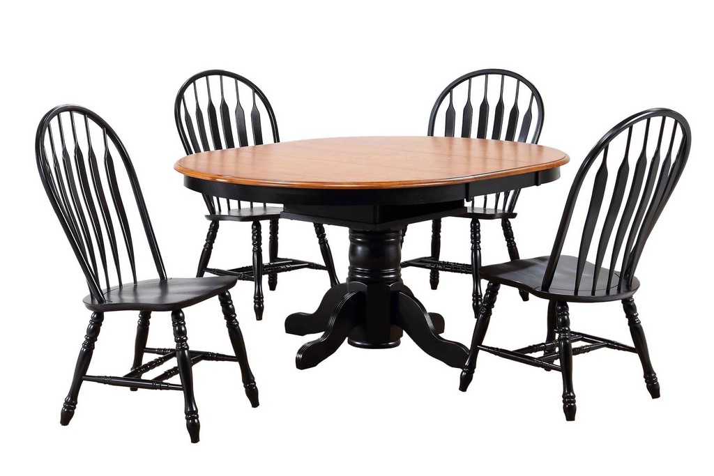 Pedestal Dining Set Chairs
