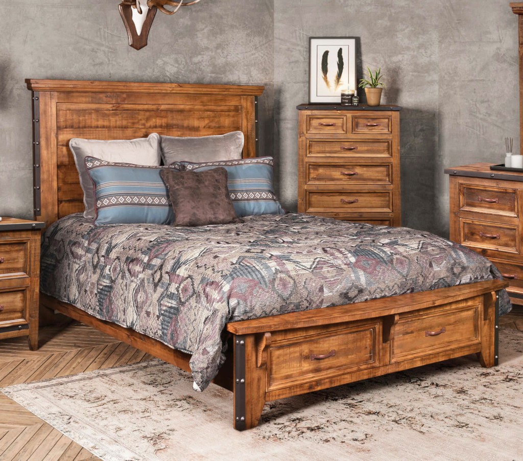 Sunset Furniture Queen Bed Storage Drawers