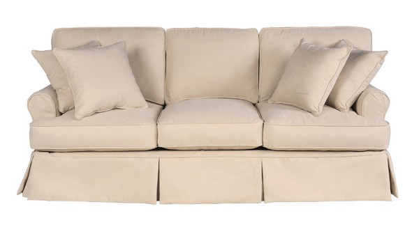 Living Room Set Slipcovered Sofa Recliner
