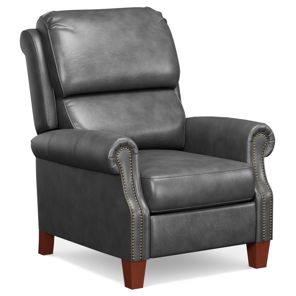 Leather Recliner Gray Sunset