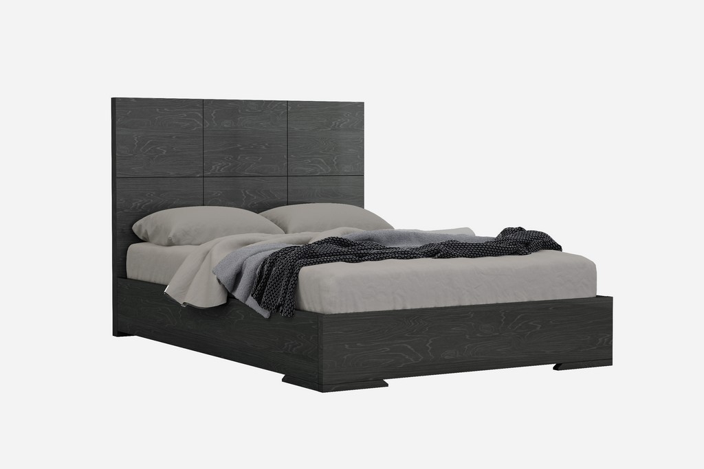 Whiteline Furniture Bed Headboard Grey