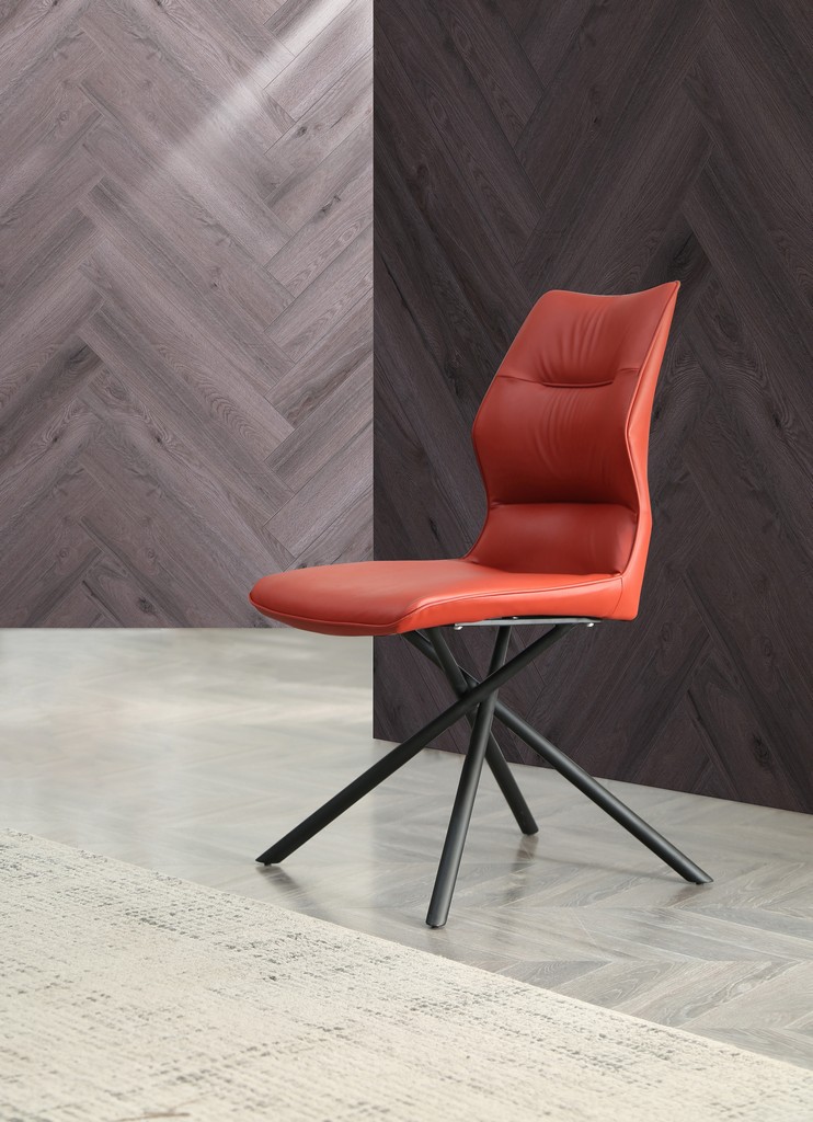 Dining Chair Leather Matte Whiteline
