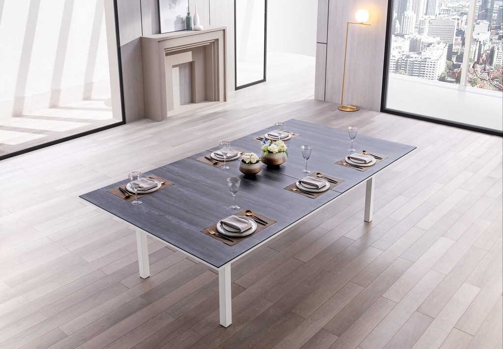 Whiteline Tennis Game Table Can Be Used As Dining Table Glass