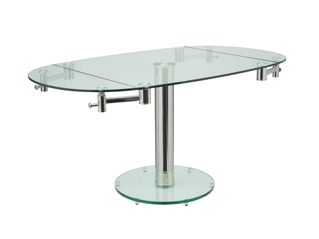 Dining Table Glass Steel