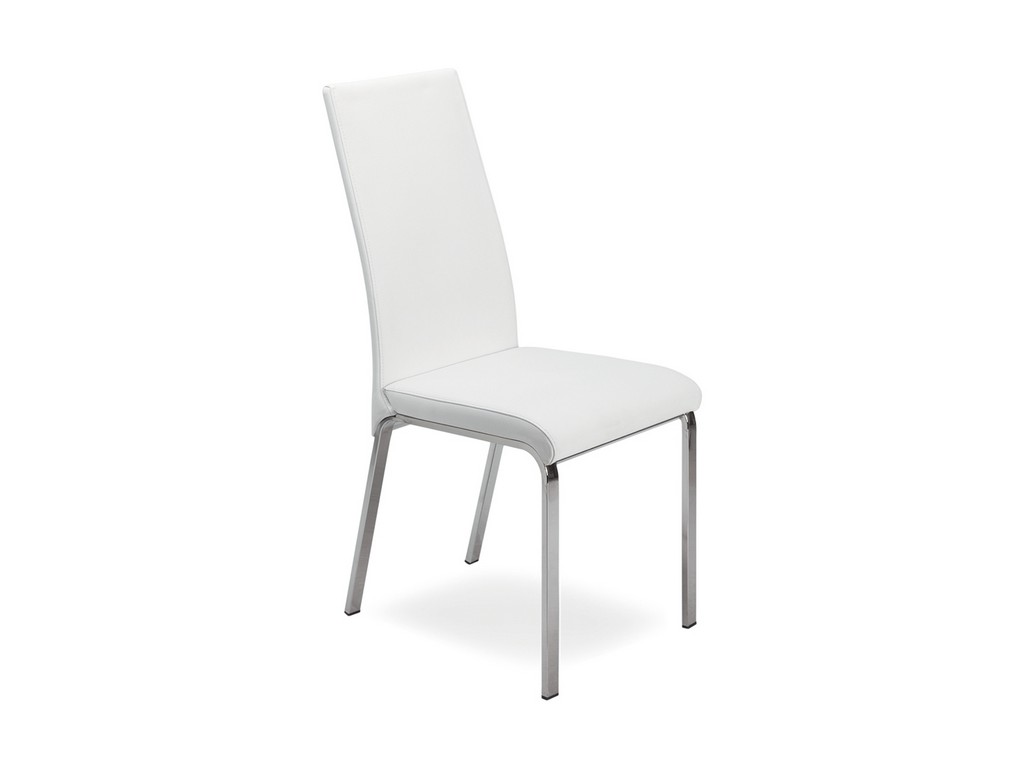 Dining Chair Leather Chrome