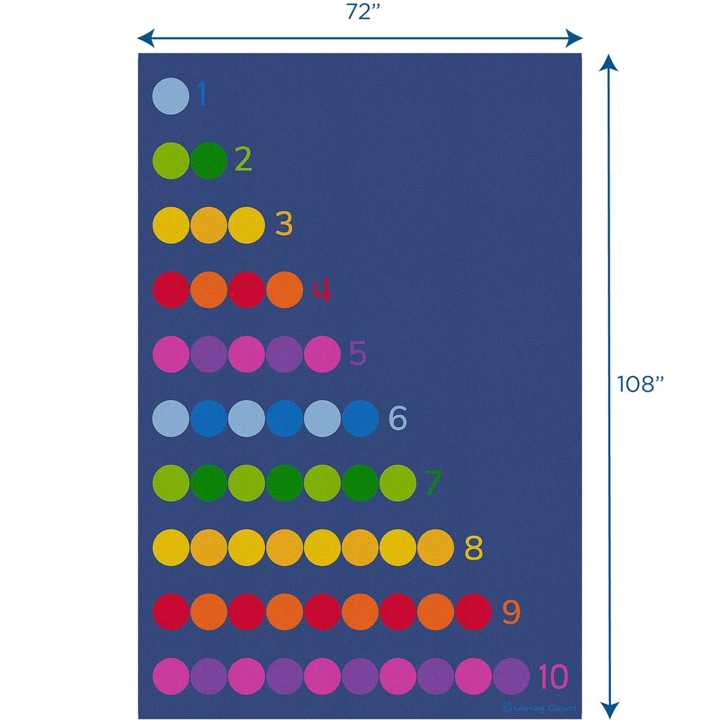 Counting Color Dots - Rectangle Small - Children