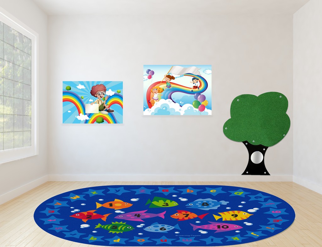 Counting Fish - Oval Large - Children