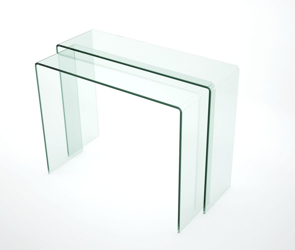 Nested Glass Sofa Table Chintaly