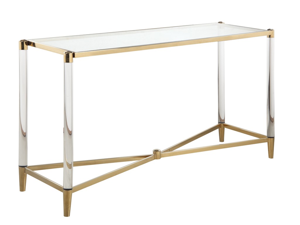 Glass Top Sofa Table Chintaly