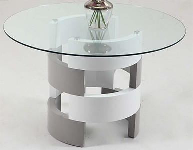 Round Glass Top Dining Table Chintaly
