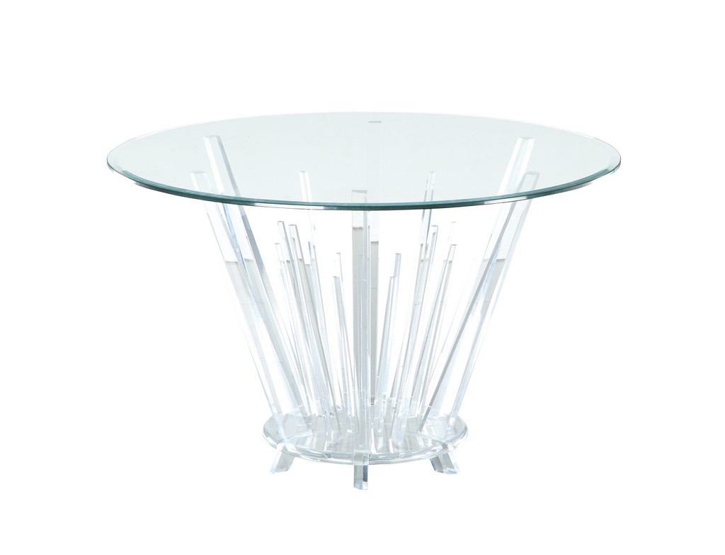 Dining Table Glass Top Base Chintaly