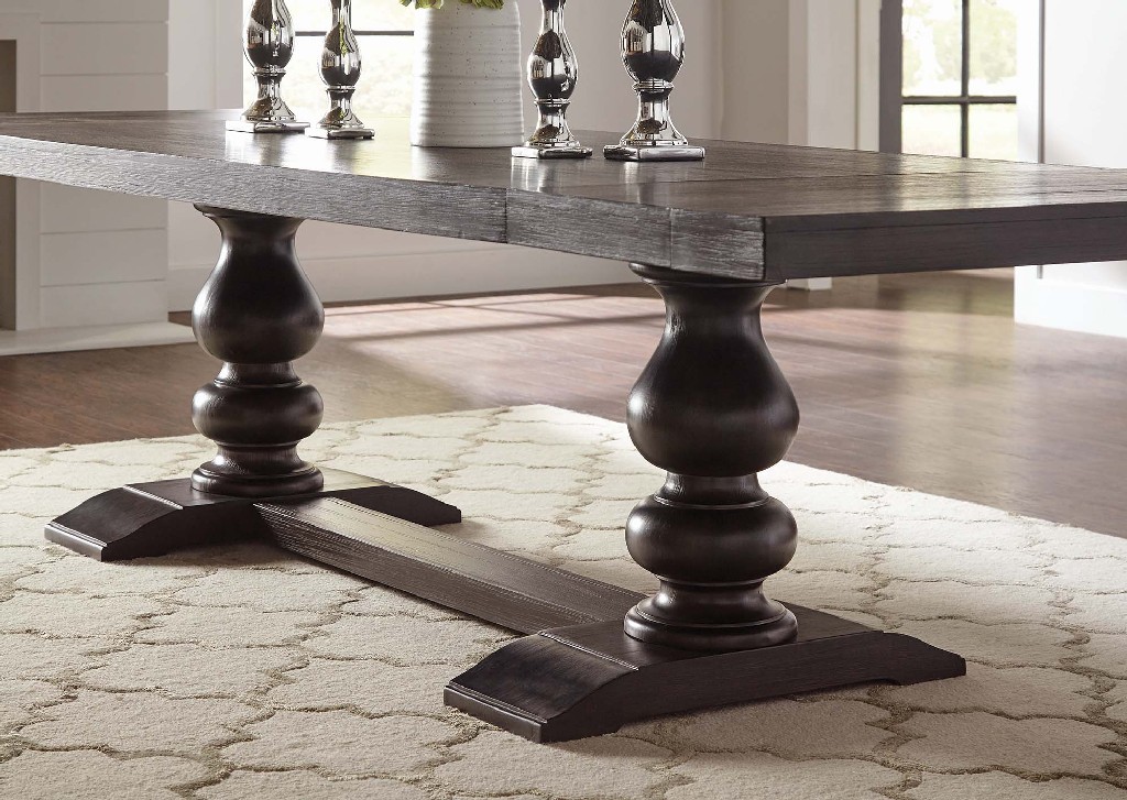 Traditional Antique Noir Dining Table