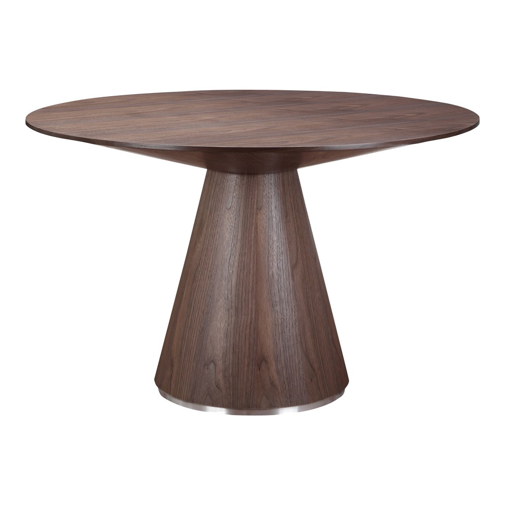 Moes Furniture Dining Table Round Walnut