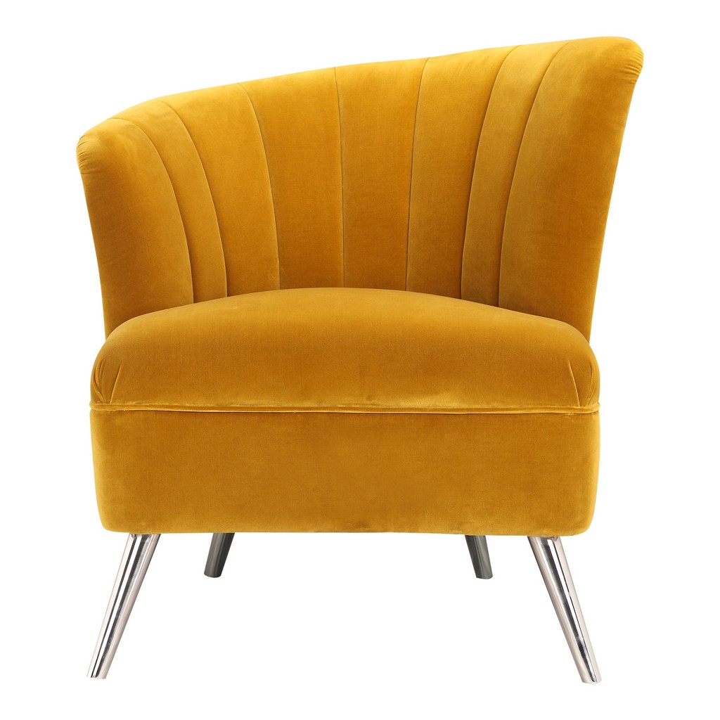 Accent Chair Left Yellow Moes