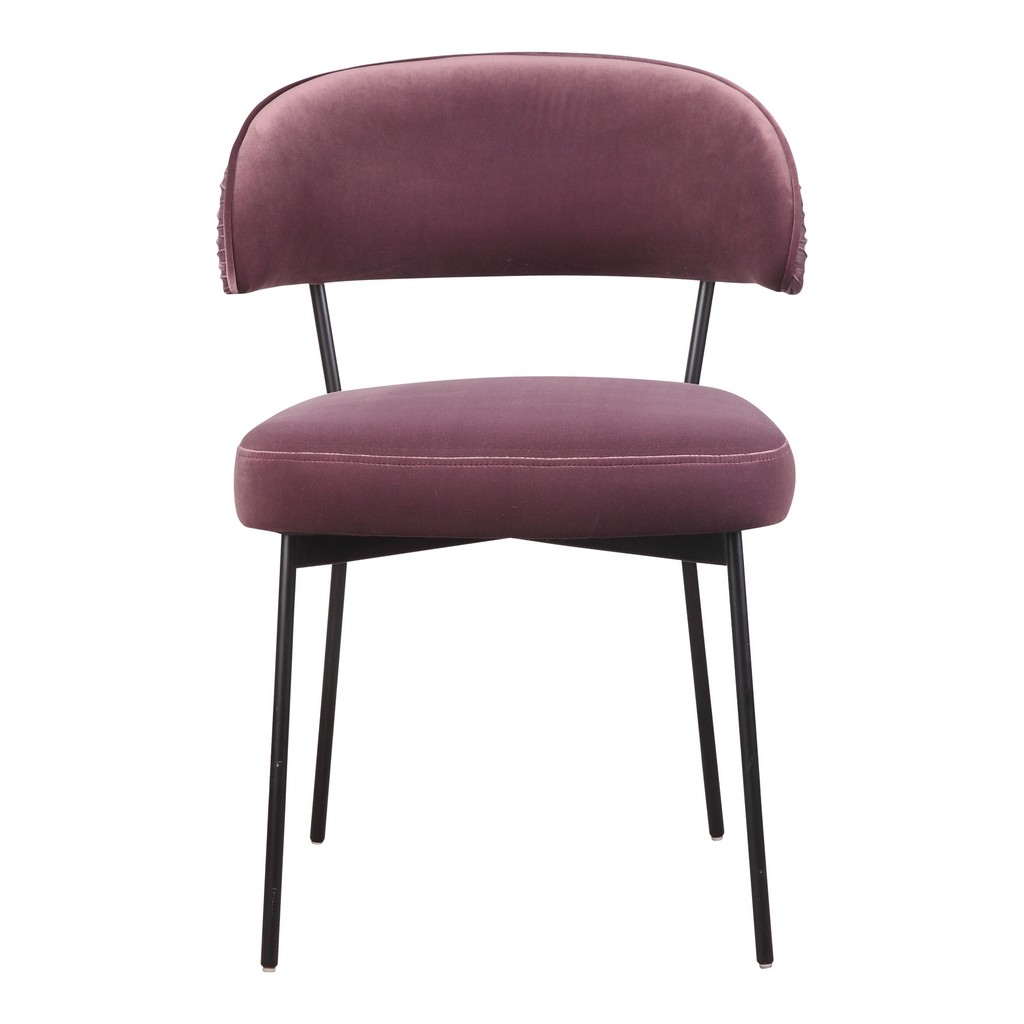 Dining Chair Purple Velvet Moes