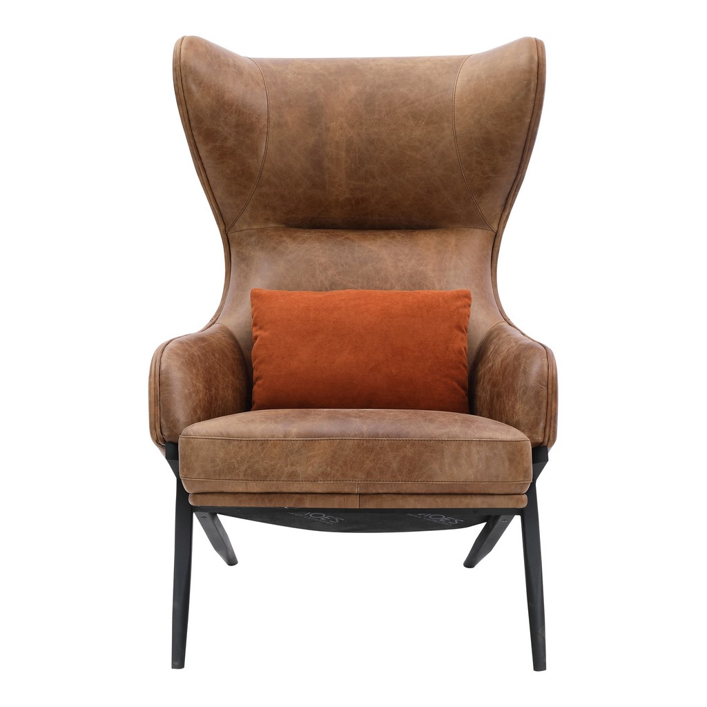 Moes Leather Accent Chair