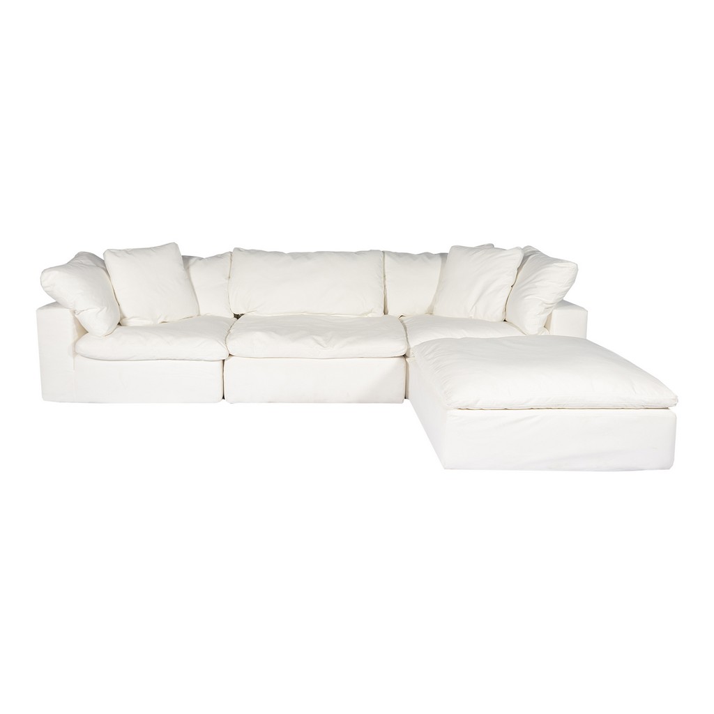 Lounge Modular Sectional White Moes