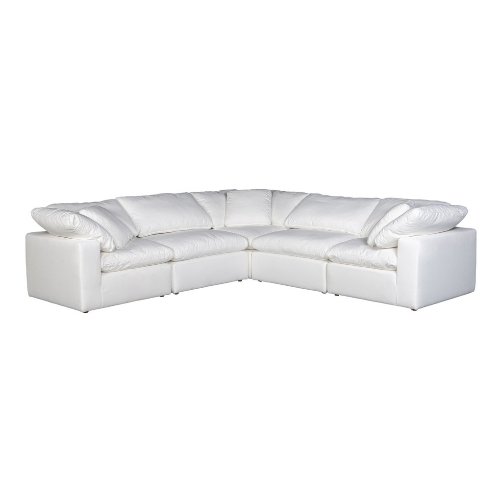 Moes Modular Sectional White