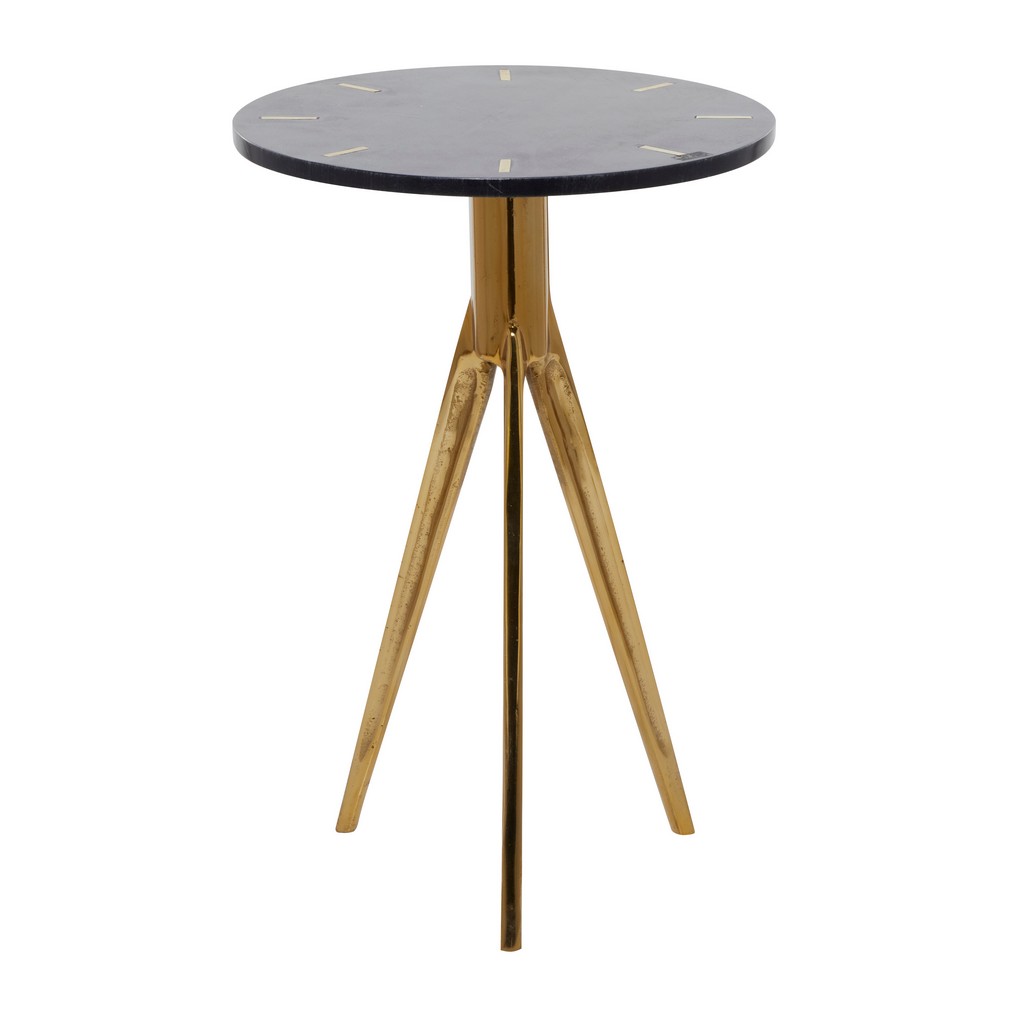 Juniper + Ivory Grayson Lane  22 In. x 15 In. Contemporary Accent Table Gold Aluminum - 84092