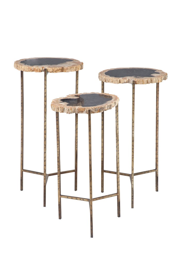 Juniper Ivory Wood Accent Table