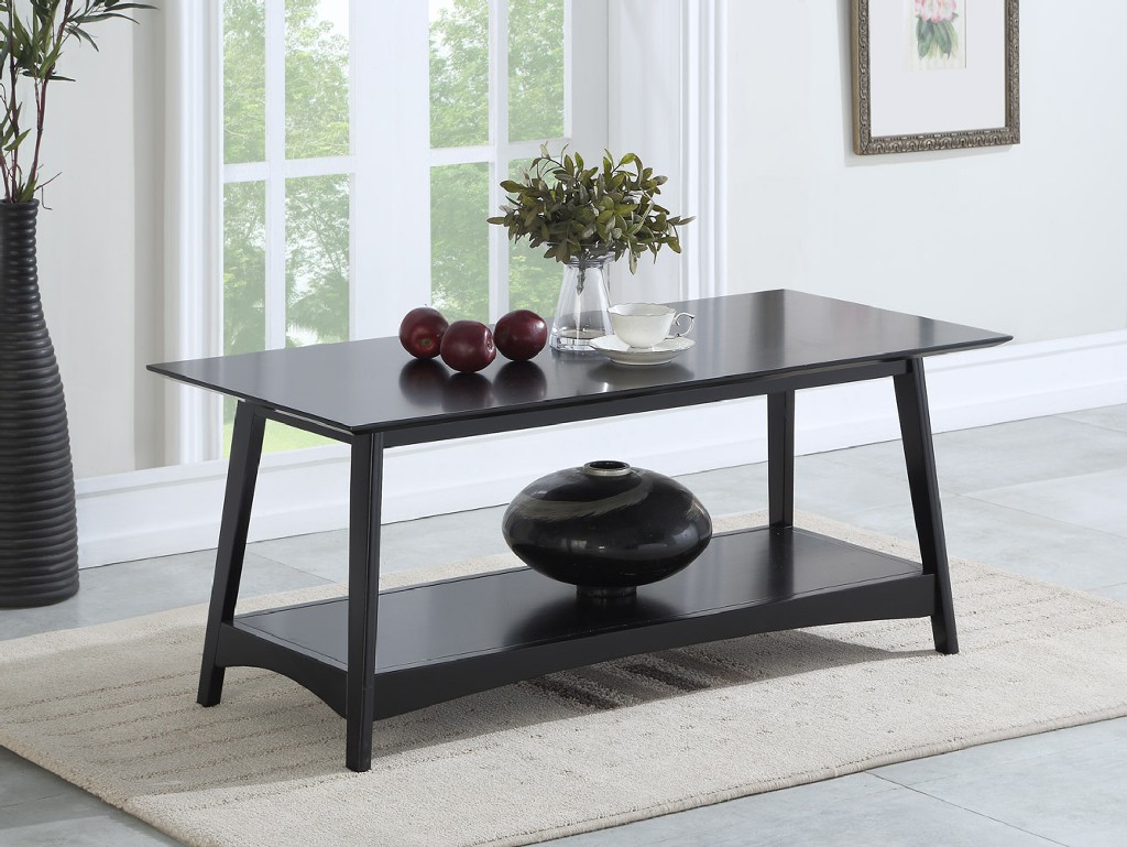 Alpine Coffee Table in Black - Convenience Concepts 501182BL