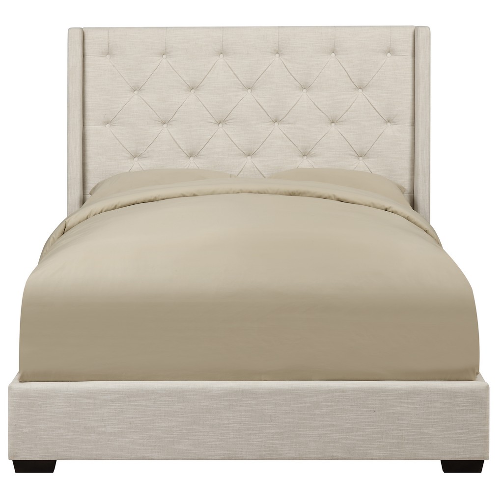 Home Meridian Furniture Queen Bed Beige