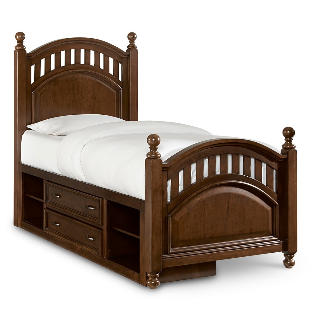 Twin Poster Bed Trundle Home Meridian