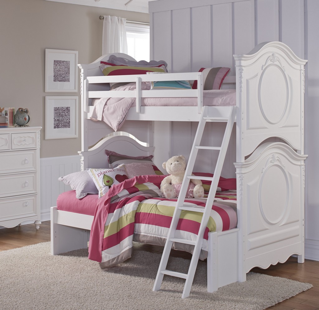 Home Meridian Furniture Twin Panel Bunk Bed Set