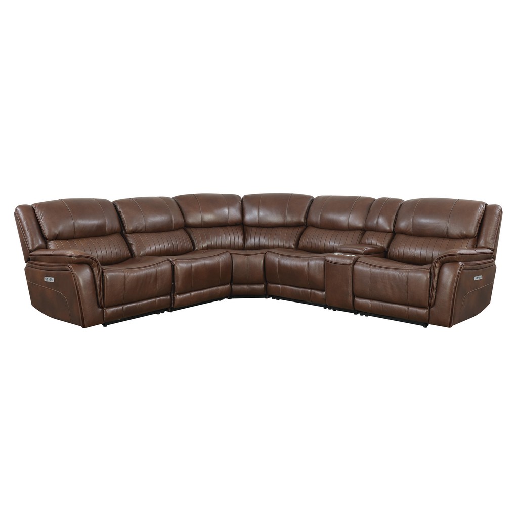 Recliner Sectional Brown Home Meridian