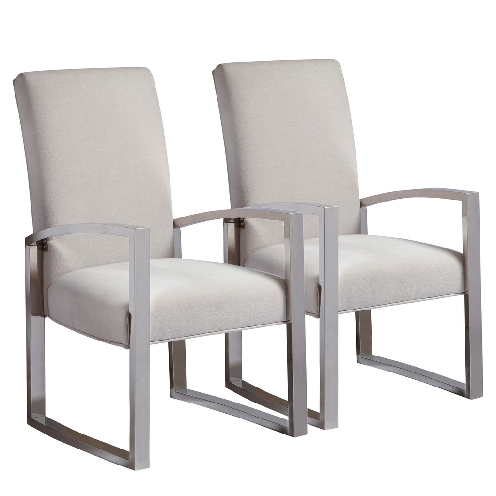 Home Meridian Furniture Dining Metal Arm Chair