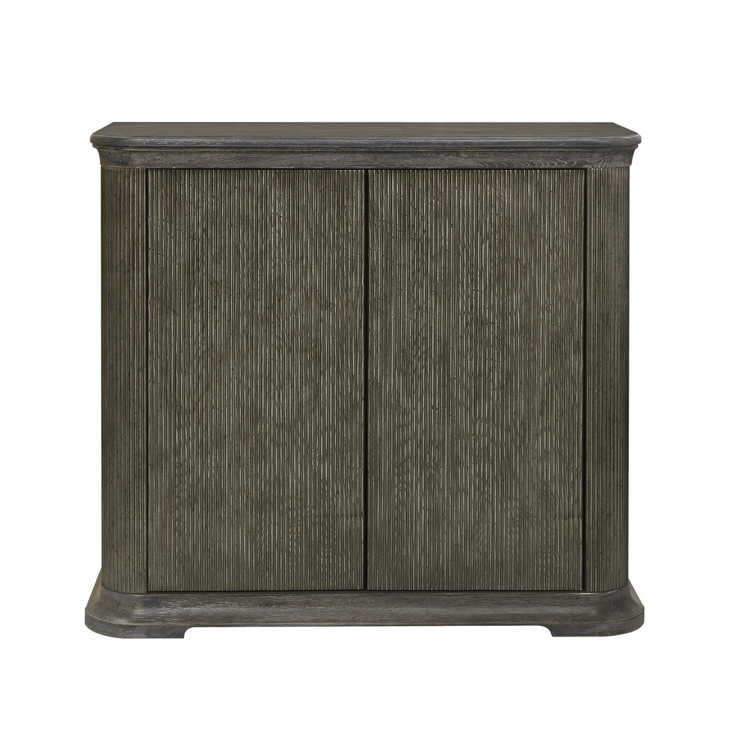 Reeded 2 Door Accent Chest with Shelves - Home Meridian P301644