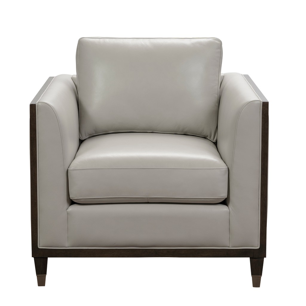Pulaski Leather Accent Chair Frost