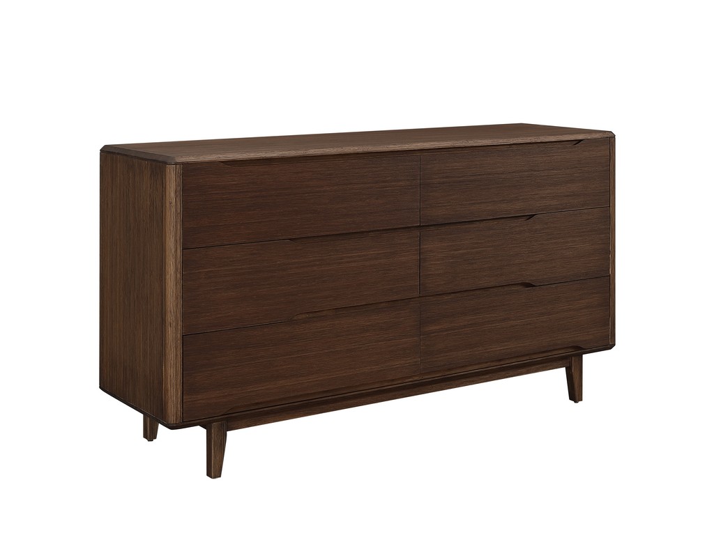 Currant Six Drawer Double Dresser in Oiled Walnut - Greenington G0030OW Image