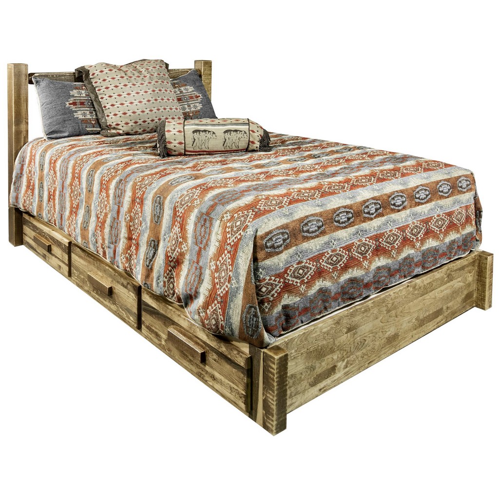 Montana Furniture California King Platform Bed Storage