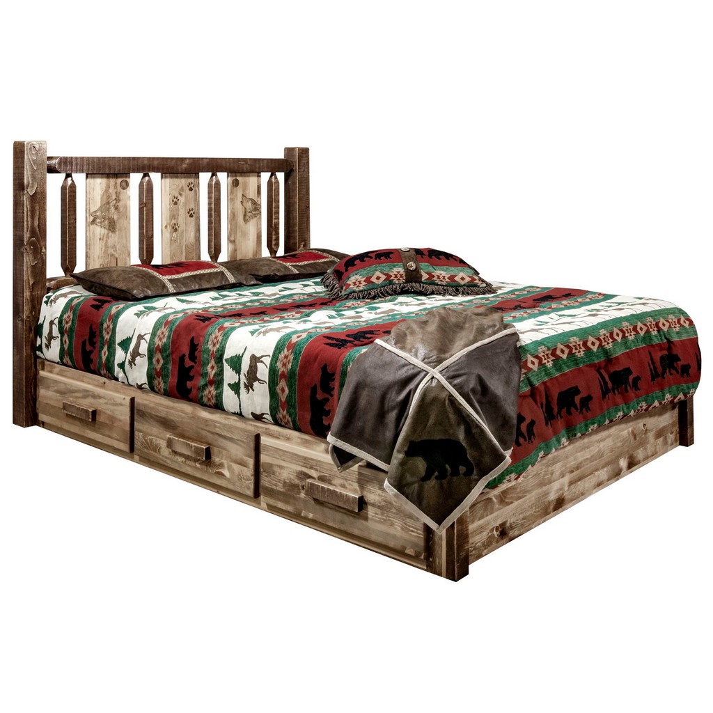 Montana Furniture Platform Bed Storage King