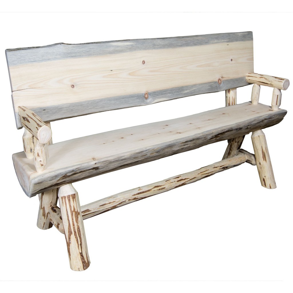 Montana Furniture Log Bench Back Arms Foot