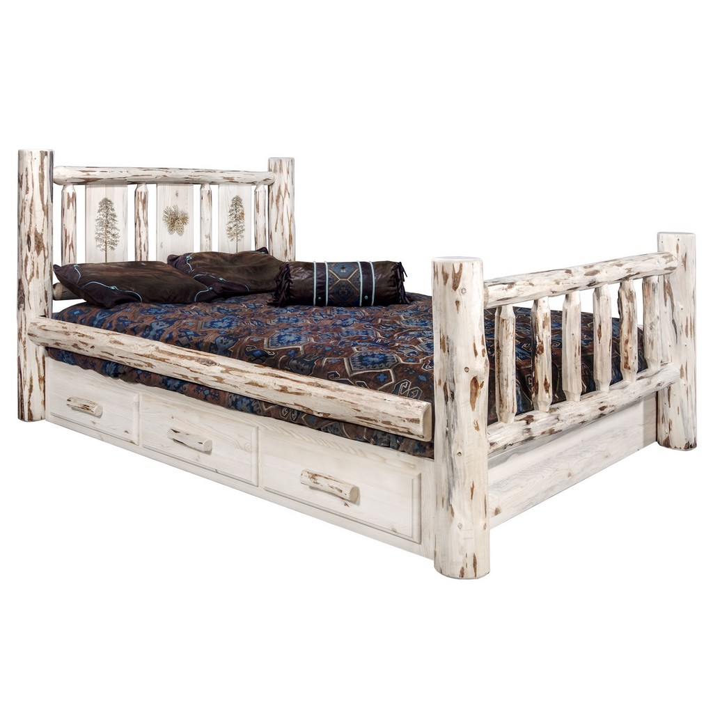 Montana Furniture Twin Storage Bed Pine
