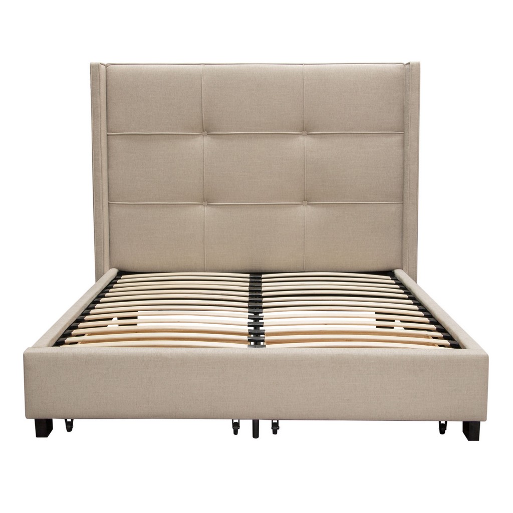King Bed Footboard Storage Accent Wings Diamond Sofa