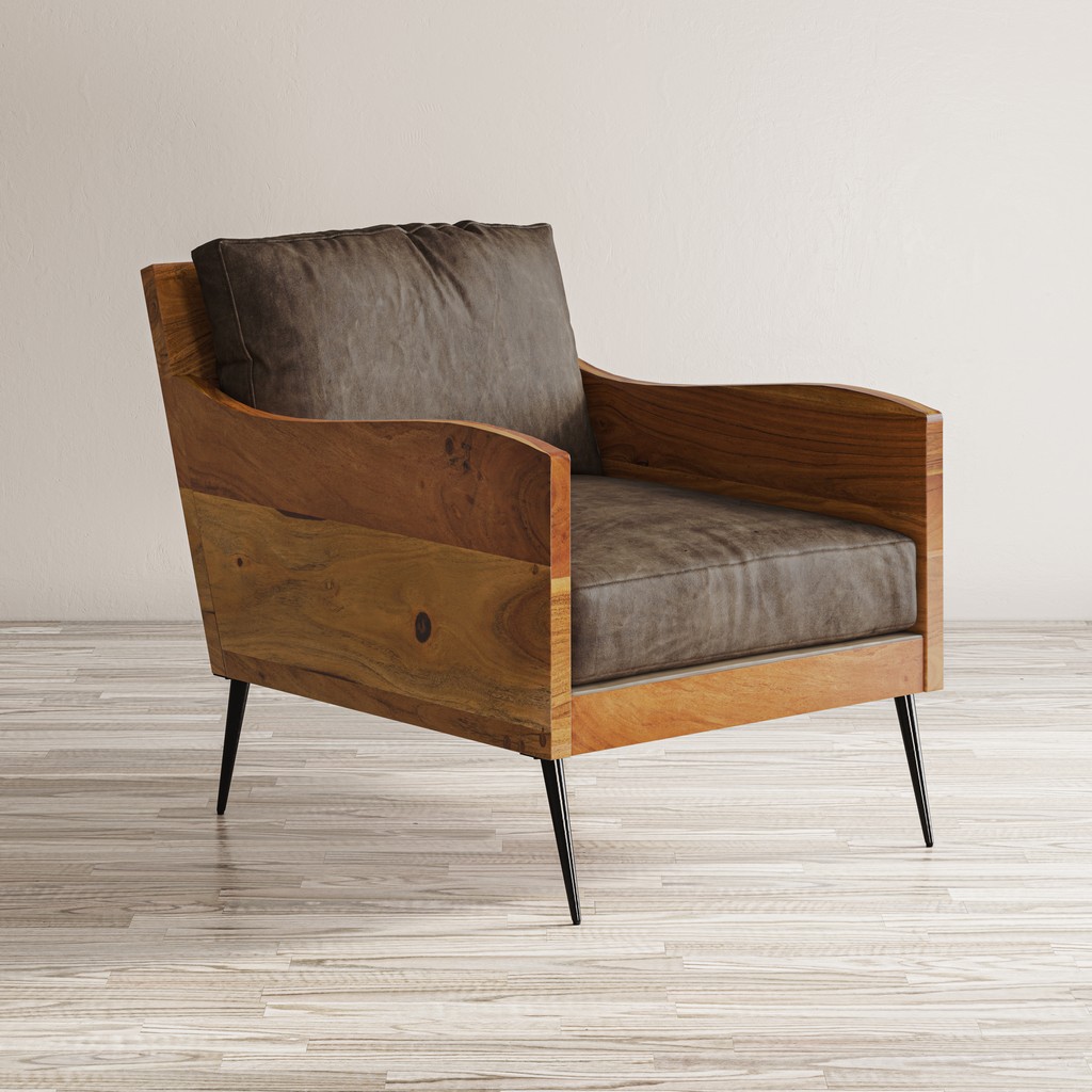 Jofran Leather Accent Chair
