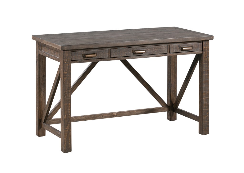 Wood Accent Desk Brown