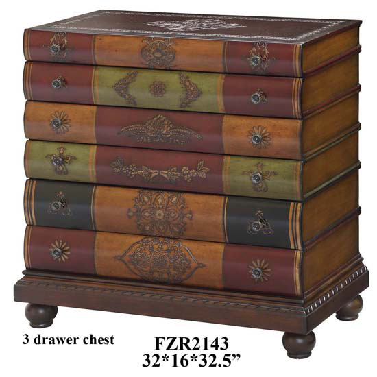 Library Drawer Chest Wood Crestview