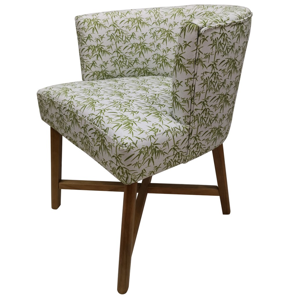 Wood Accent Chair Green Crestview