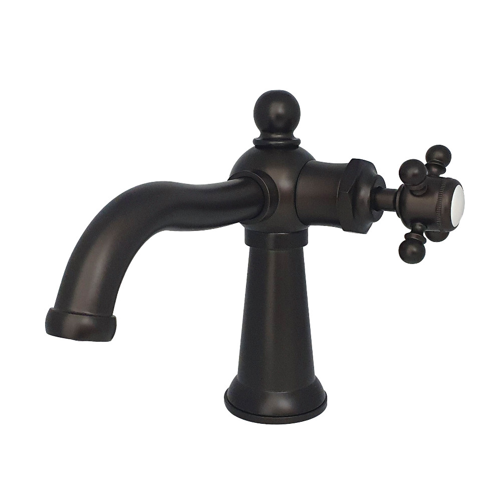 Kingston Brass KS154BXORB Nautical Single-Handle Bathroom Faucet with Push Pop-Up, Oil Rubbed Bronze - Kingston Brass KS154BXORB