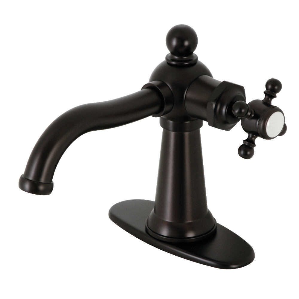 Kingston Brass KSD154BXORB Nautical Single-Handle Bathroom Faucet with Push Pop-Up, Oil Rubbed Bronze - Kingston Brass KSD154BXORB