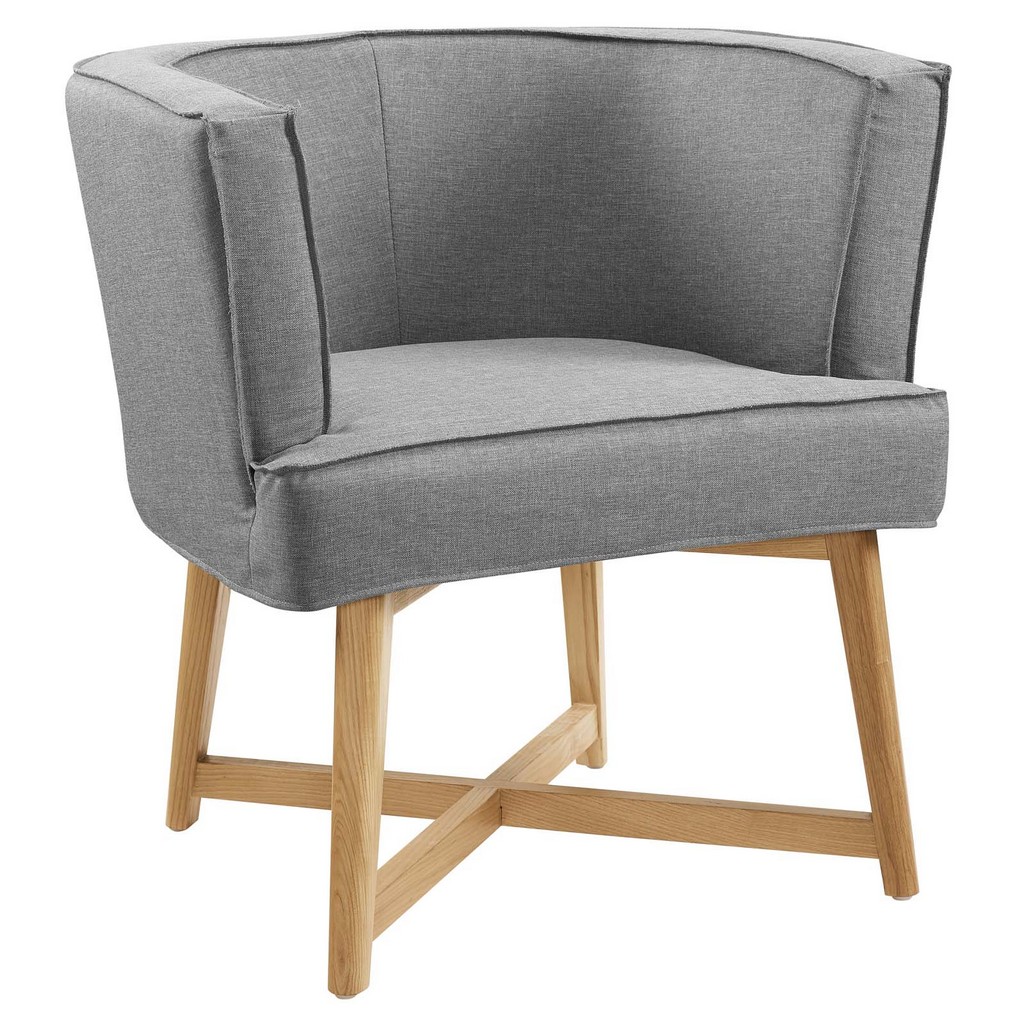 Anders Upholstered Fabric Accent Chair - East End Imports EEI-3432-LGR