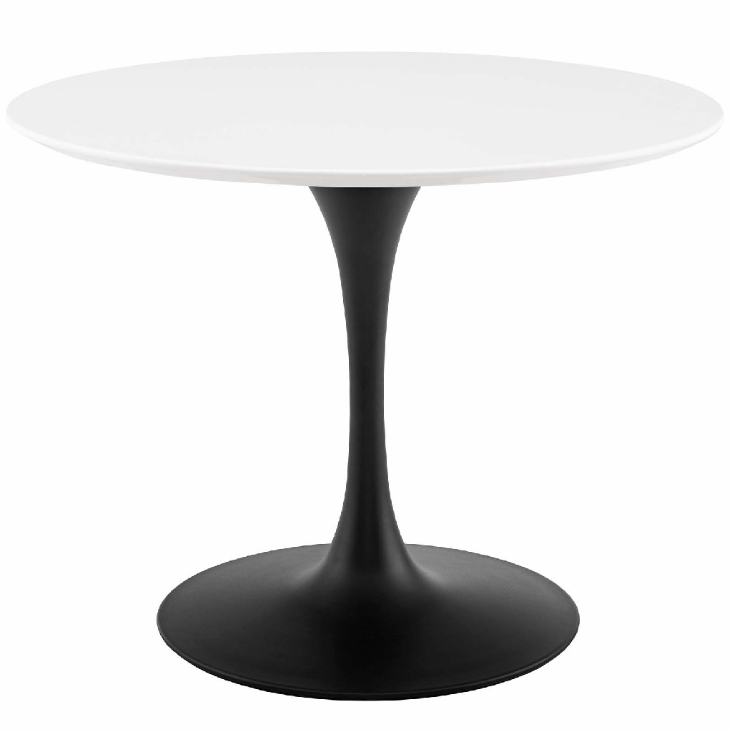 Round Wood Dining Table White East End