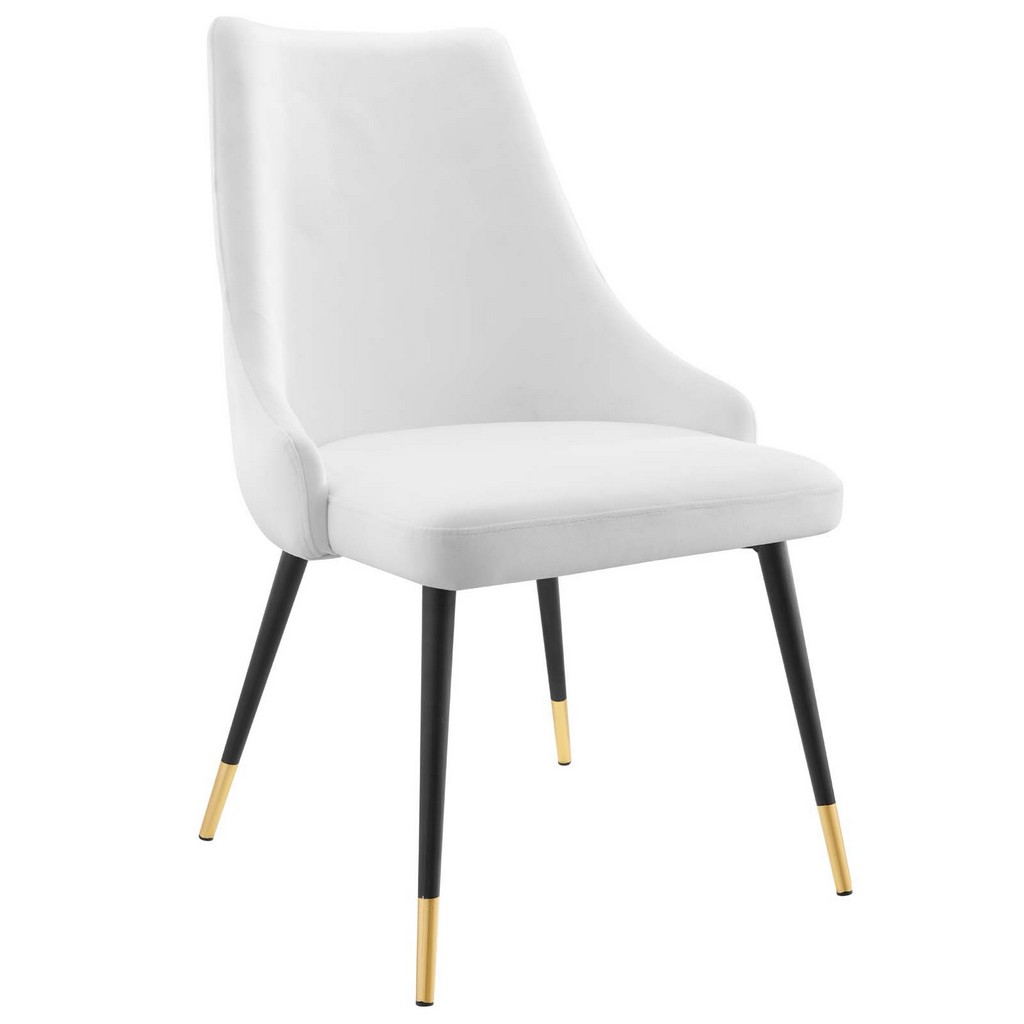 Adorn Tufted Performance Velvet Dining Side Chair - East End Imports EEI-3907-WHI