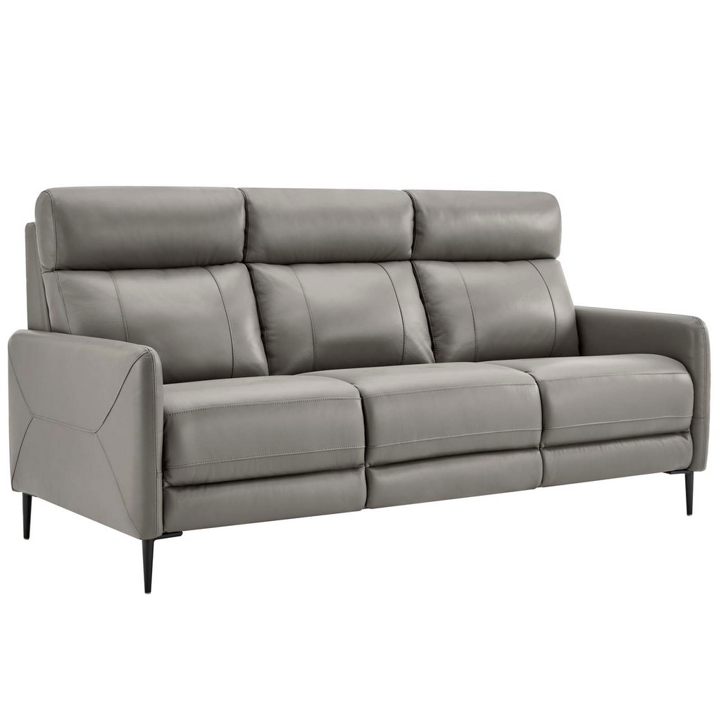 Huxley Leather Sofa - East End Imports EEI-4561-GRY